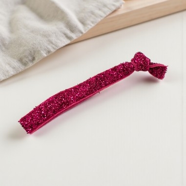 Bracciale elastico Fucsia con brillantini 10mm 1pz | GDO