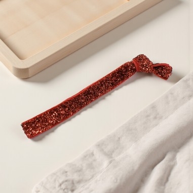 Bracciale elastico Rosso con brillantini 10mm 1pz | GDO
