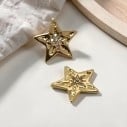 Ciondolo stella in ottone con zirconi 11x12mm 1pz Gioie d'Oriente