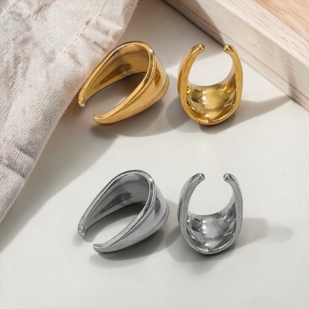 Ganci per ciondoli con superficie lavorata in Acciaio 8x10.5mm 4pz | GDO