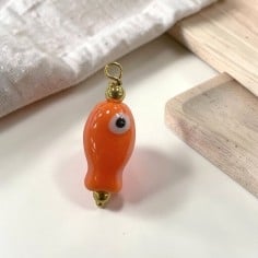 Ciondolo Pesce con occhio in Ceramica smaltata 10x30mm 1pz - Vari colori | GDO 2