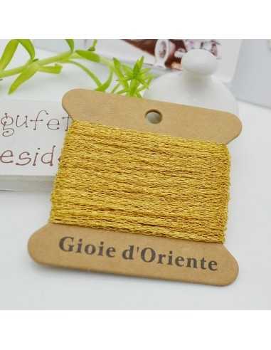 Catena Acciaio Sottile 0.8mm Maglie Rettangolari  10mt  colore oro DIY|GDO
