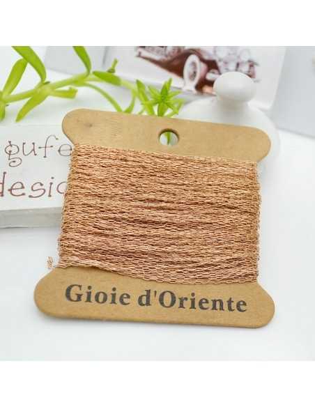 Catena maglie rettangolari in acciaio sottile 0.7mm lunghezza 10 mt colore oro rosa |GDO