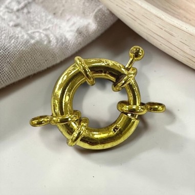 Moschettone tondo grande in ottone oro 23x35mm | GDO