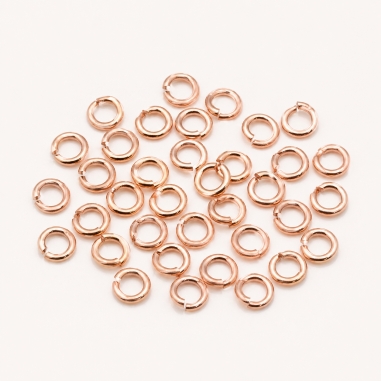 Anellini aperti Argento 925 placcati 4mm filo 0.8mm 30pz Made in Italy GDO