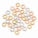 Anellini aperti Argento 925 placcati 4mm filo 0.8mm 30pz Made in Italy GDO
