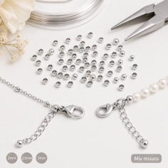 Schiaccini in ottone colore argento rodio misure 2mm 2.5mm 3mm GDO