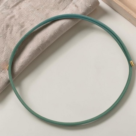 Collana in acciaio con chiusura magnetica, cordino tiffany, 1.8mm, 50cm, marchio Gioie d'Oriente