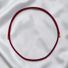Girocollo magnetico acciaio Rosso e Bordeaux 1.8mm regolabile 50cm | GDO 2