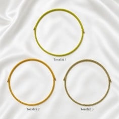 Girocollo magnetico acciaio Oro e Giallo 1.8mm regolabile 50cm | GDO