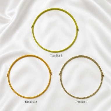 Girocollo magnetico acciaio Oro e Giallo 1.8mm regolabile 50cm | GDO