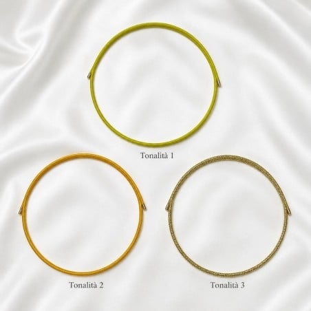 Girocollo magnetico acciaio Oro e Giallo 1.8mm regolabile 50cm | GDO