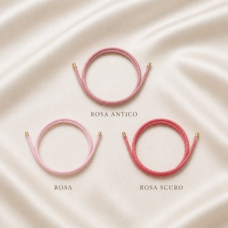 Girocollo magnetico in acciaio tonalità Rosa 1.8mm regolabile 50cm | GDO