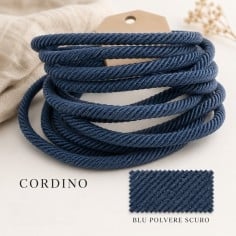 Cordone intrecciato colore Blu notte 3mm 2mt gioiedoriente