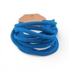 Cordoncino intrecciato Blu Dodger 3mm lungo 2m per collane e bracciali Gioiedoriente