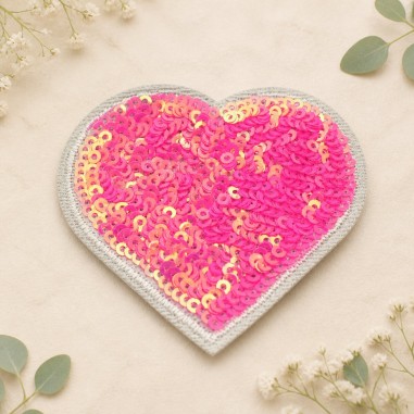 Toppe Toppa cuore con paillettes...