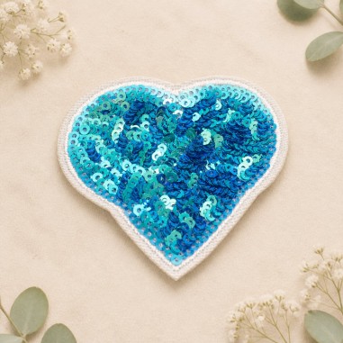 Toppe Toppa cuore con paillettes...