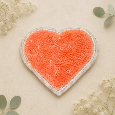 Toppe Toppa cuore con paillettes...
