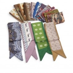 Sciarpa donna simil seta stile cravatta 90x6cm fantasia multicolore disponibile in vari colori gioiedoriente