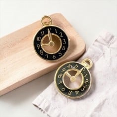 Ciondolo Orologio smaltato...