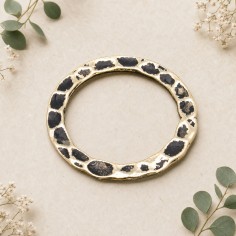 Ciondolo anella in zama oro 29 mm 2pz Gioie d'Oriente 2