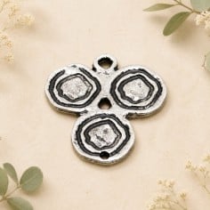 Ciondolo connettore Trifoglio in zama 23 x 22 mm 4pz Gioie d'Oriente 2