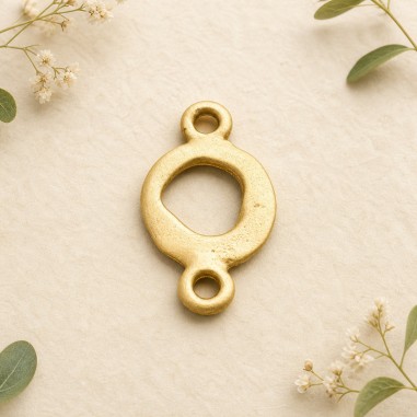 Ciondolo Zama inframezzo piccolo 20x12 mm 10 Pz Gioie d'Oriente