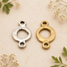 Ciondolo Zama inframezzo piccolo 20x12 mm 10 Pz Gioie d'Oriente