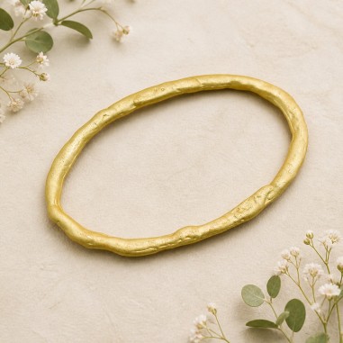 2pz Ciondolo Zama Anelle centrale colore Oro 39x25 mm Gioie d'Oriente