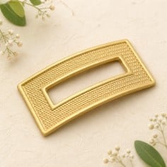 Ciondolo Zama inframezzi rettangolari Oro 42x22 mm 1 Pz. Gioie d'Oriente