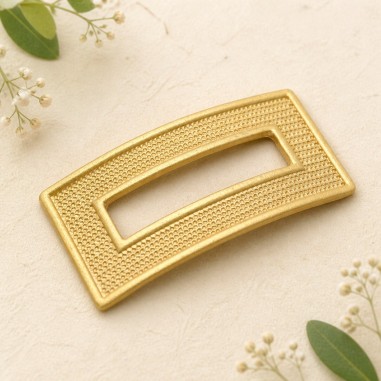 Ciondolo Zama inframezzi rettangolari Oro 42x22 mm 1 Pz. Gioie d'Oriente