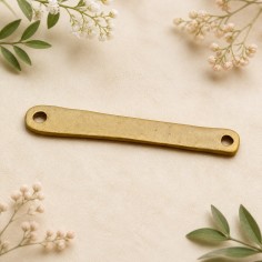 Ciondolo inframezzo barretta in zama oro 47 x 7 mm 2pz Gioie d'Oriente
