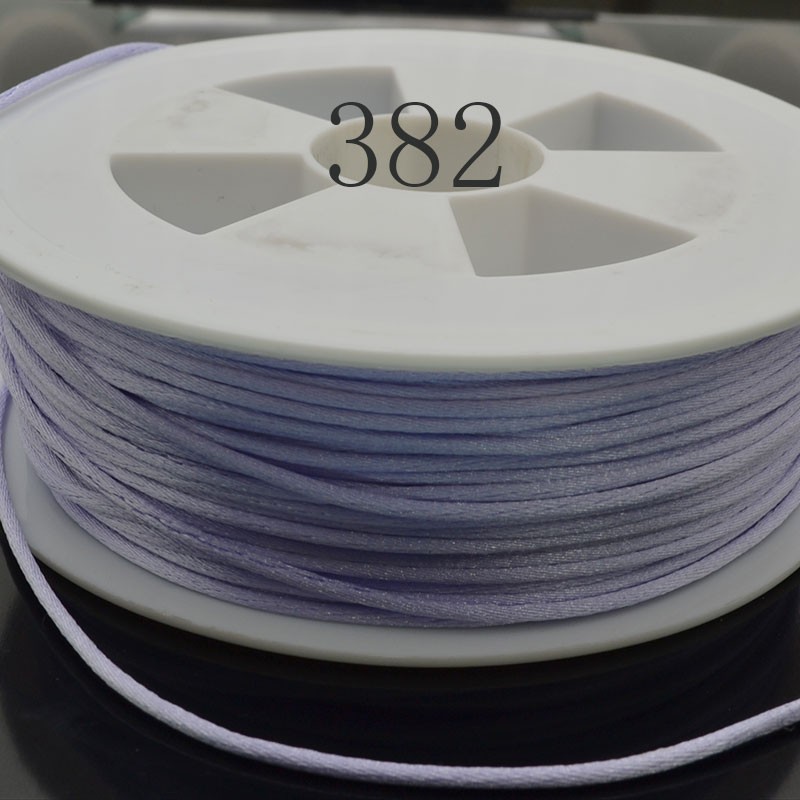 Coda di topo filo raso poliestere lillà chiaro 1 mm 5 mt - Gioie d'Oriente