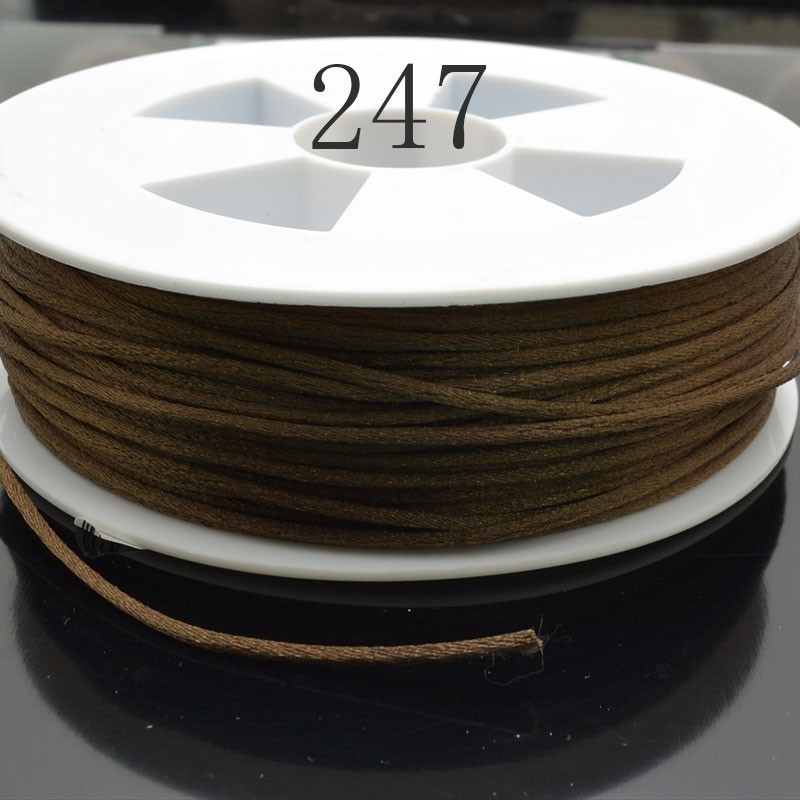 Coda di topo filo raso poliestere castoro 1 mm 5 mt - Gioie d'Oriente