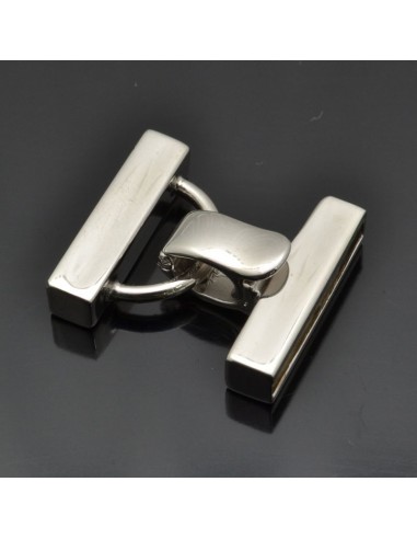 Chiusura a scatto per molti fili 23x21 mm in argento 925%