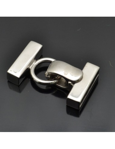 Chiusura a scatto per molti fili 28x16 mm in argento 925%