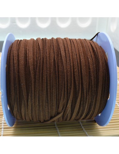 Filo in alcantara qualità superiore per bigiotteria alto 3 mm 1 mt