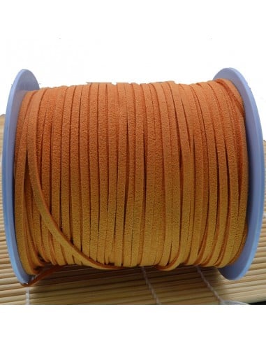 Filo in alcantara qualità superiore per bigiotteria alto 3 mm 1 mt