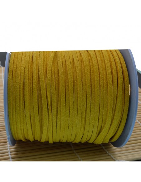 Filo in alcantara qualità superiore per bigiotteria alto 3 mm 1 mt
