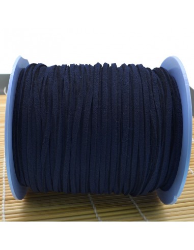 Filo in alcantara qualità superiore per bigiotteria alto 3 mm 1 mt