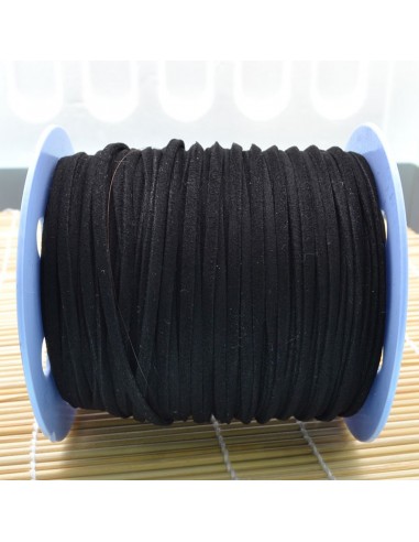 Filo in alcantara qualità superiore per bigiotteria alto 3 mm 1 mt