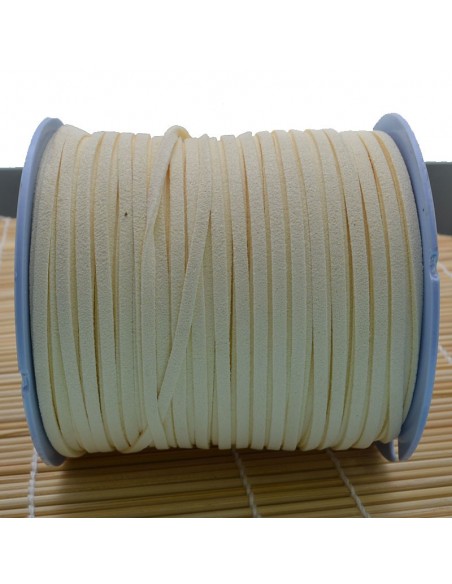Filo in alcantara qualità superiore per bigiotteria alto 3 mm 1 mt