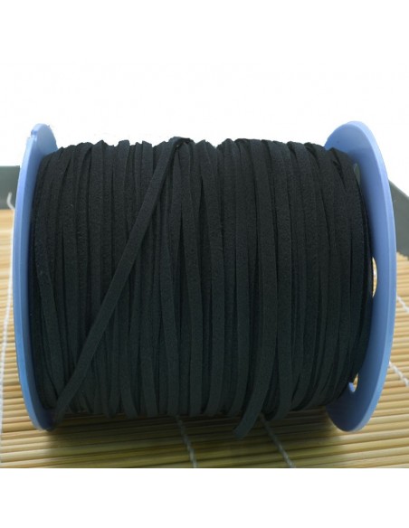 Filo in alcantara qualità superiore per bigiotteria alto 3 mm 1 mt