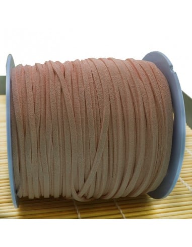 Filo in alcantara qualità superiore per bigiotteria alto 3 mm 1 mt