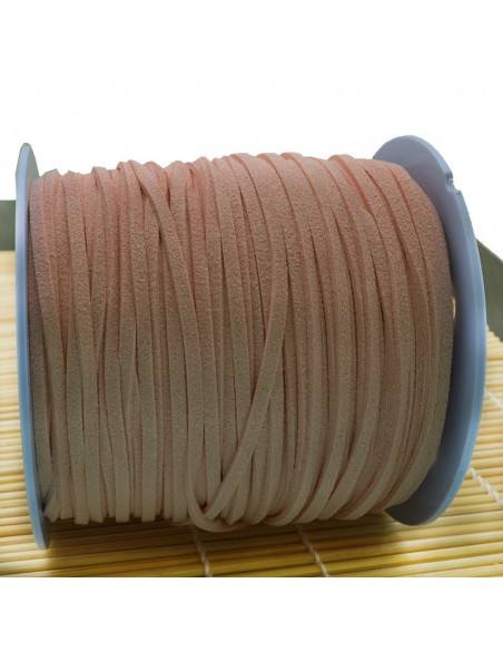 Filo in alcantara qualità superiore per bigiotteria alto 3 mm 1 mt