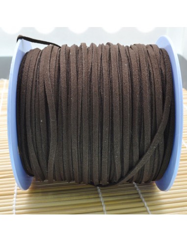 Filo in alcantara qualità superiore per bigiotteria alto 3 mm 1 mt