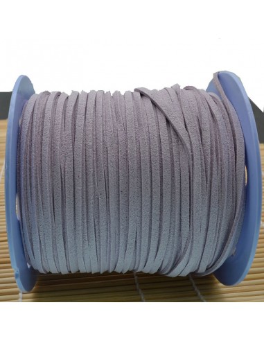 Filo in alcantara qualità superiore per bigiotteria alto 3 mm 1 mt