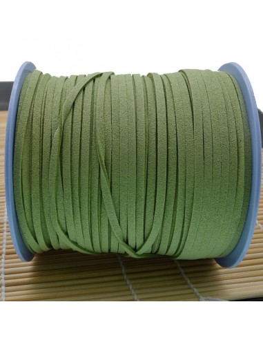 Filo in alcantara qualità superiore per bigiotteria alto 3 mm 1 mt