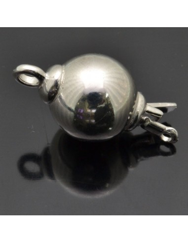 Chiusura a palla 12 mm in argento 925%