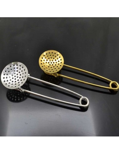 spilla da balia con retina base spilla con Cabochon con filigrana 24mm lunghezza 8cm